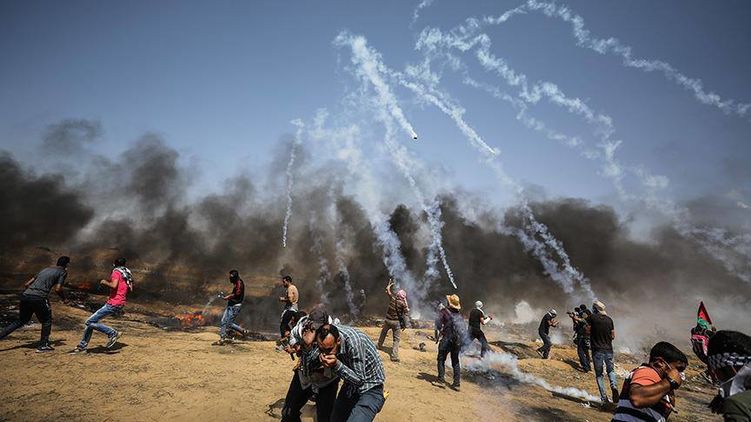 После переезда посольства США из Тель-Авива в Иерусалим между израильской армией и палестинцами вспыхнули ожесточенные бои. Источник фото: агентство 