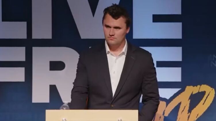 Чарли Кирк. Скриншот видео