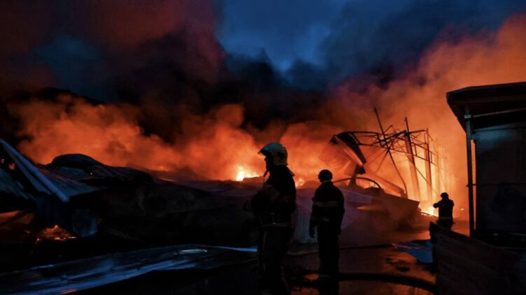 Наслідки нічної атаки на Київ. Фото: Telegraf