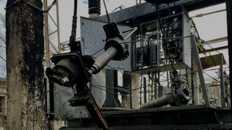 Підстанція в Одесі, зруйнована нічним ударом