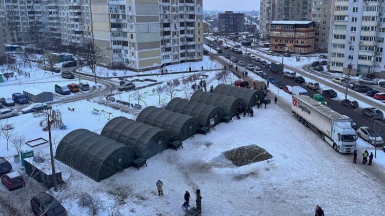 Киев в дни войны. Фото: ГСЧС