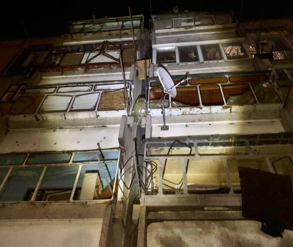 последствия обстрела Никополя