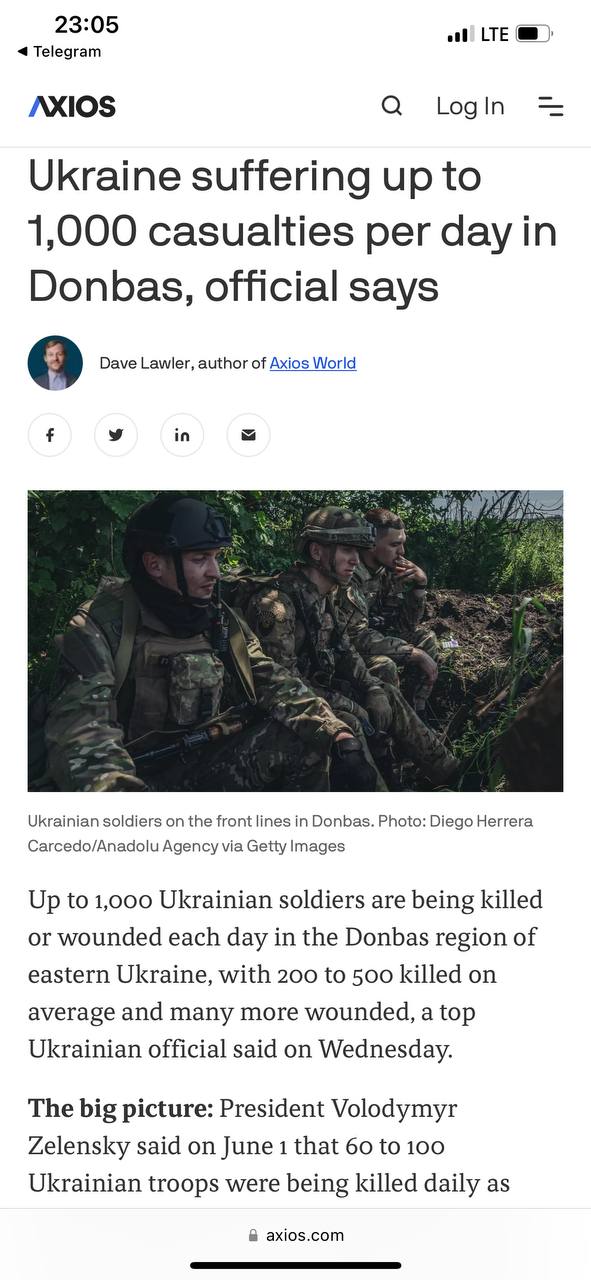 Скриншот с сайта Аxios