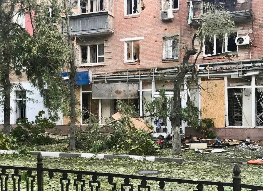 Обстрел Днепропетровской области.  Фото - Резниченко