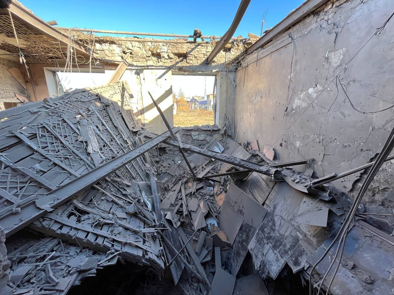 Последствия обстрела завода "Стирол"