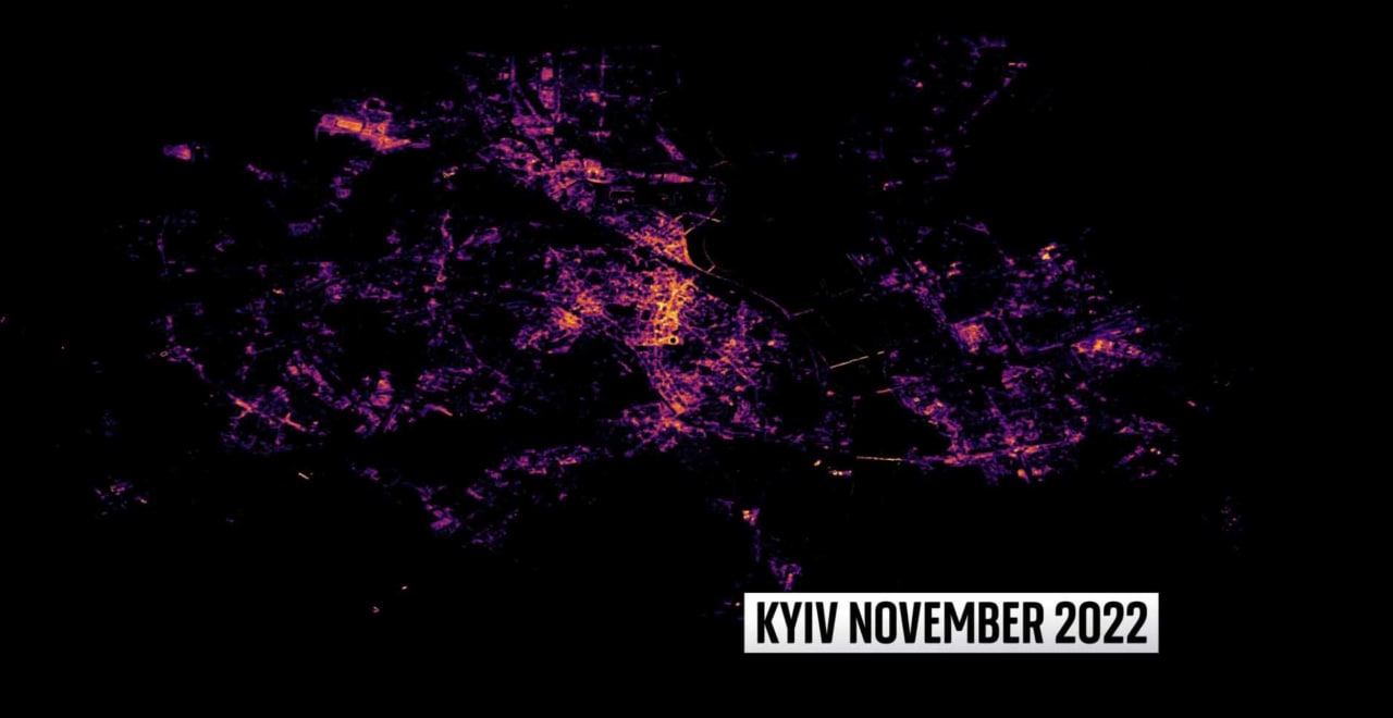 снимок Киева в декабре 2022 года