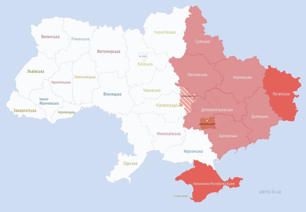 Карта тревог