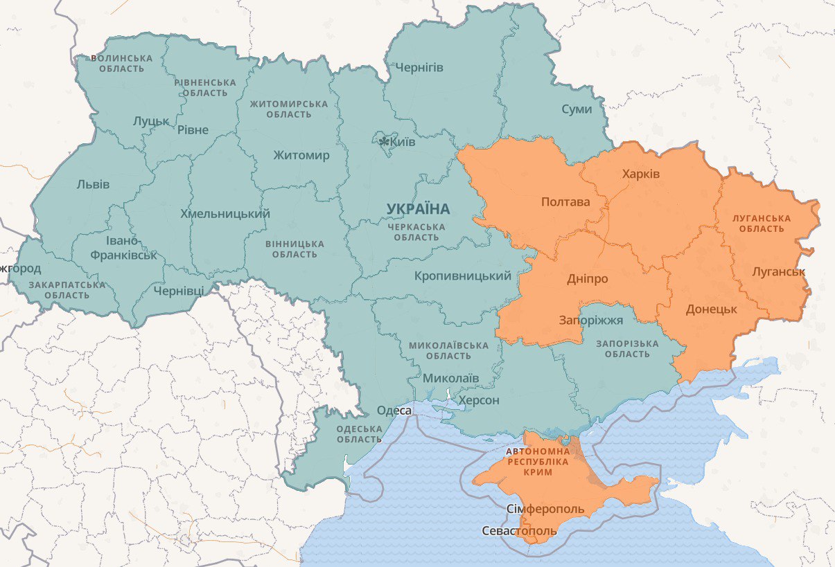 Карта тревог