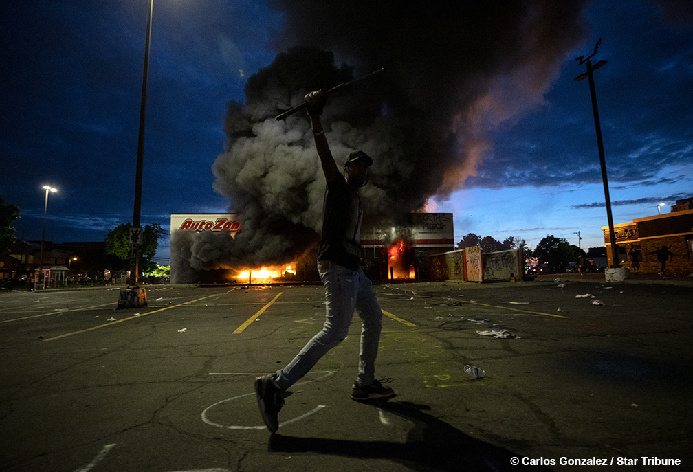 массовые протесты в Миннеаполисе Фото:&nbsp;Carlos Gonzalez/Star Tribune/twitter