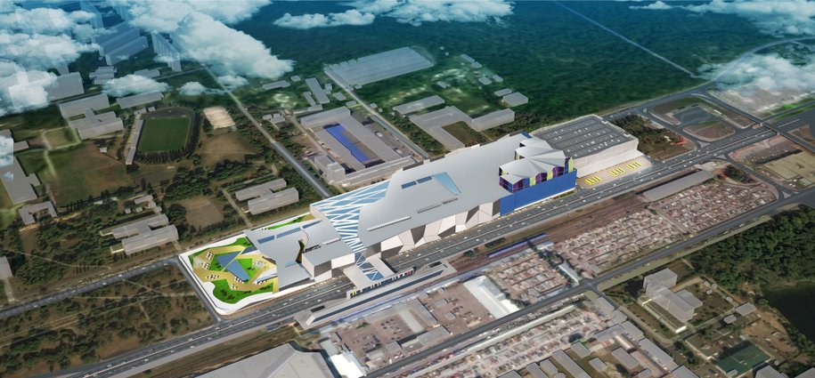 Проект будущего ТРЦ на "Лесной". Фото:&nbsp;desn.kyivcity.gov.ua