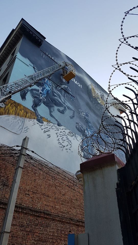 Окончание работ над муралом