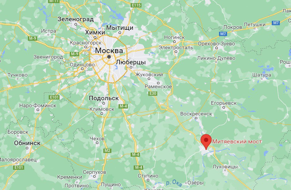 В Коломне развели Митяевский мост