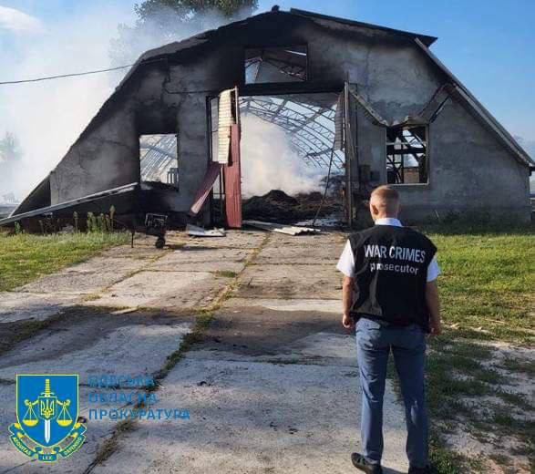 Последствия удара беспилотников по Одесской области