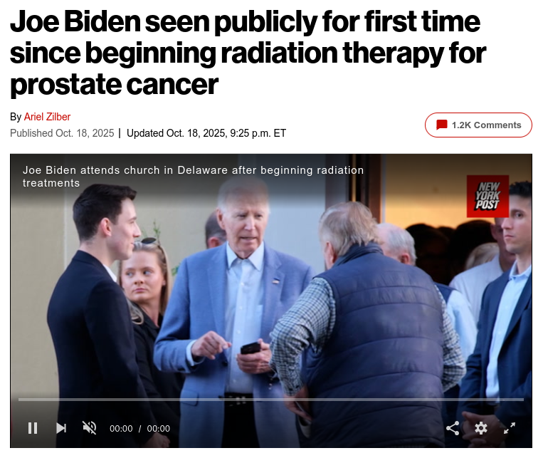 Джо Байден вперше з'явився на публіці після початку лікування онкології.