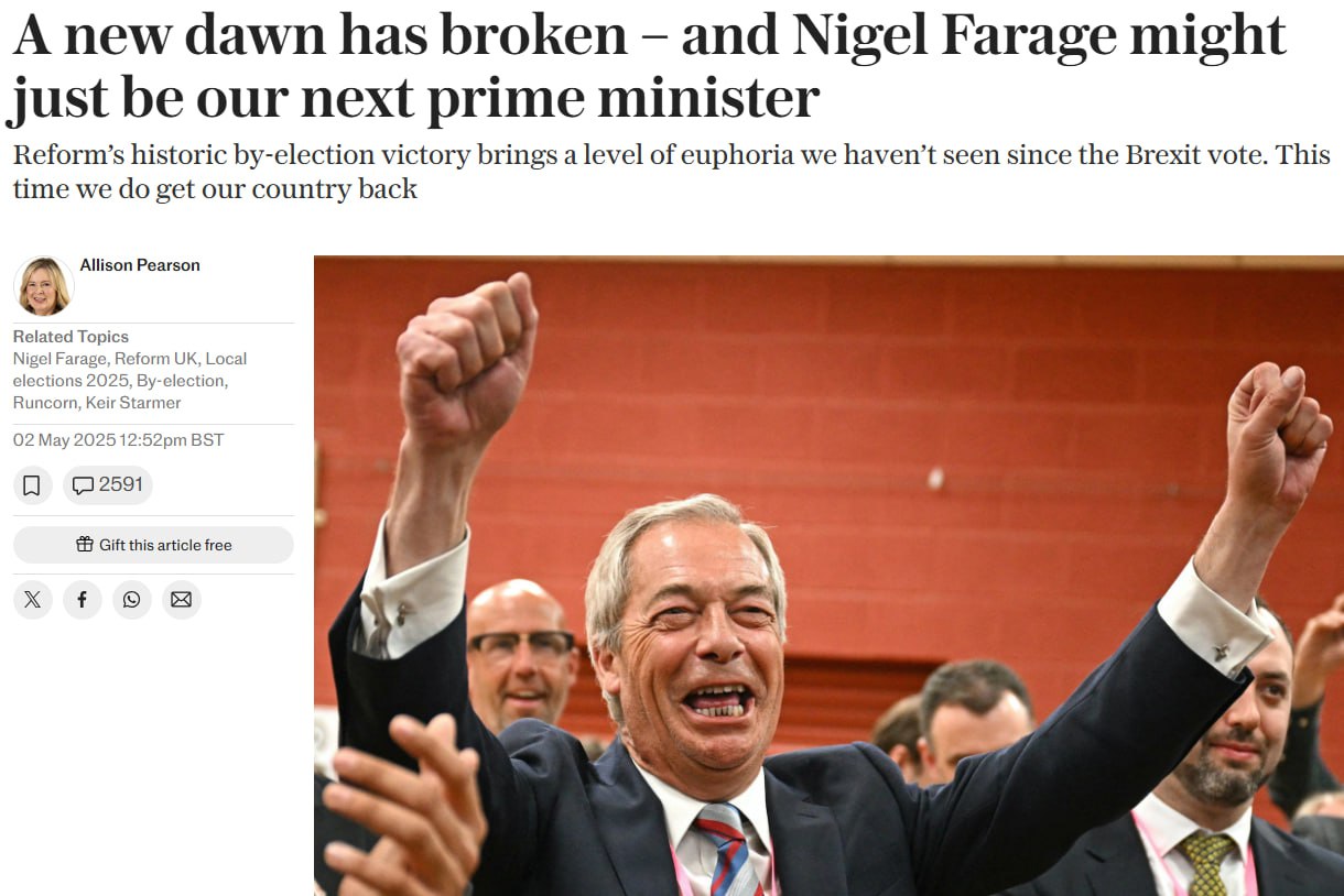 Снимок заголовка на telegraph.co.uk