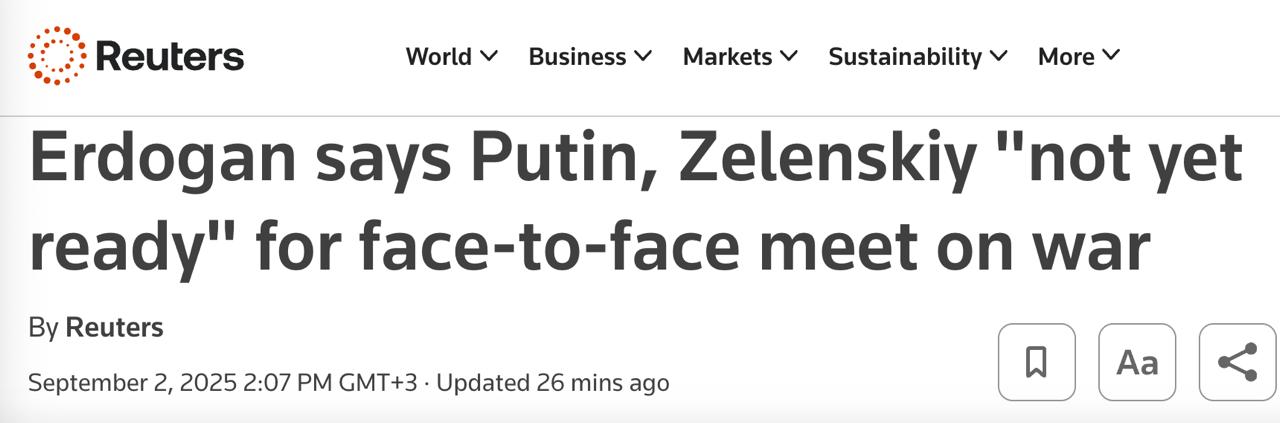 Знімок заголовка на reuters.com