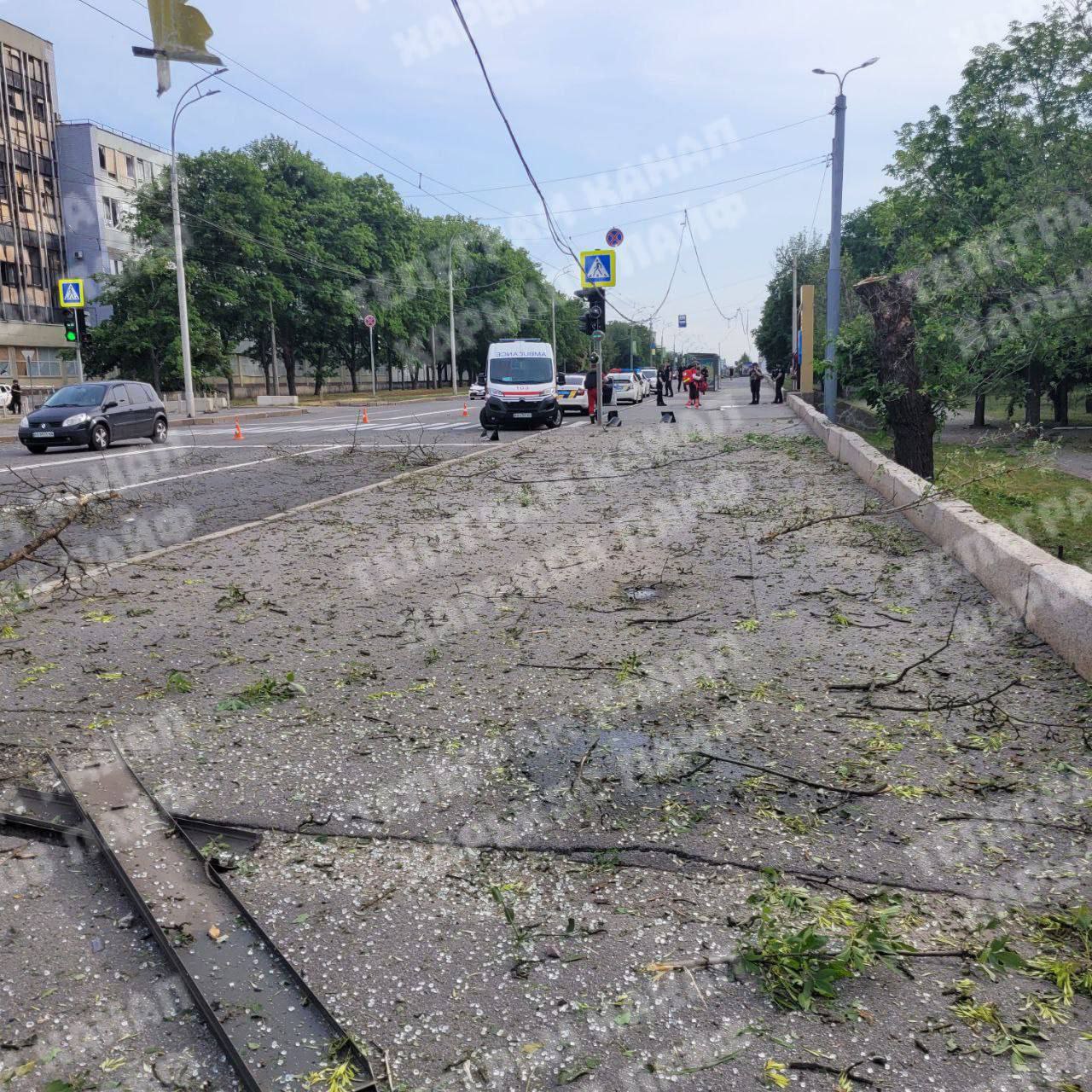 Фото последствий бомбардировки. Источник - Телеграм