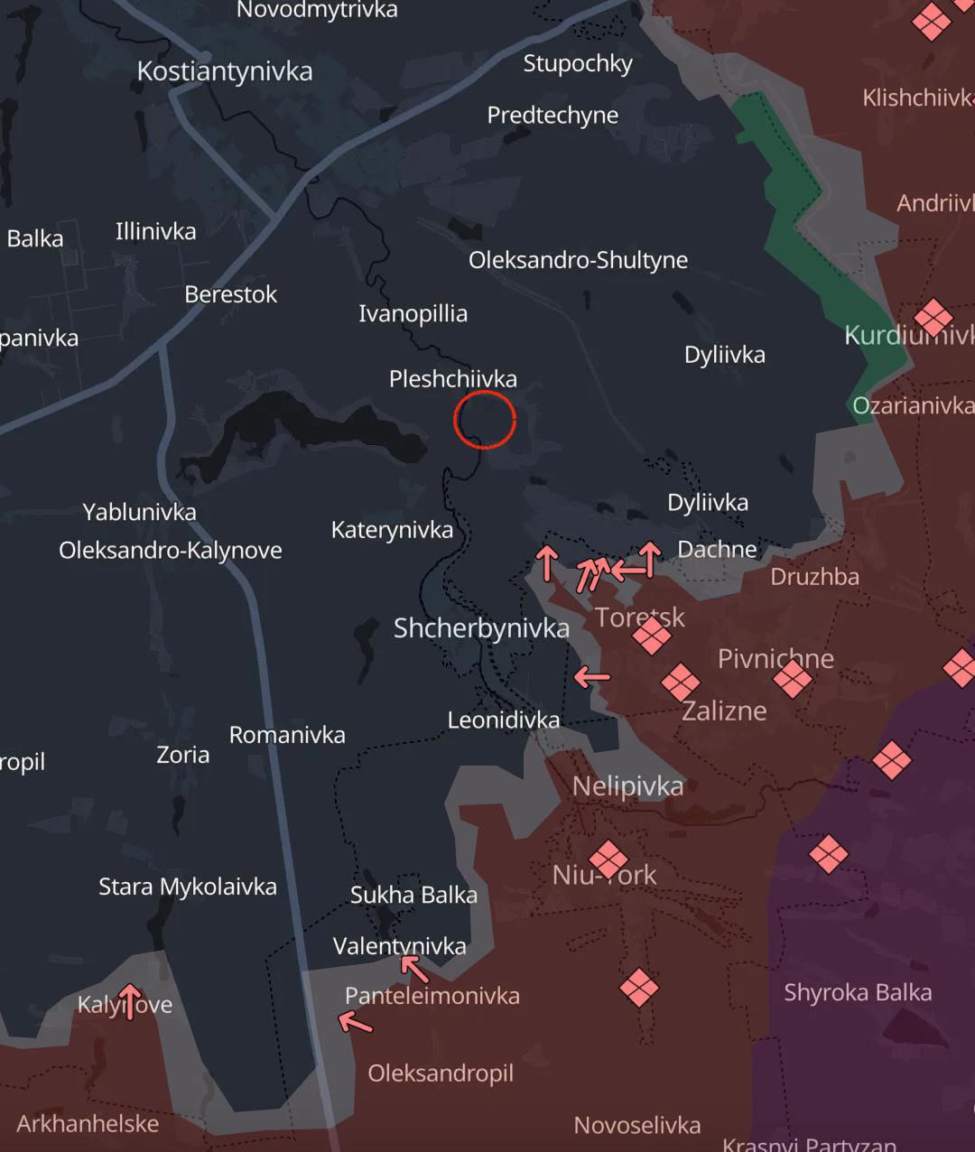 Карта боевых действий (4). Источник - Телеграм