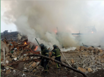 Фото тушения пожара. Источник - Телеграм