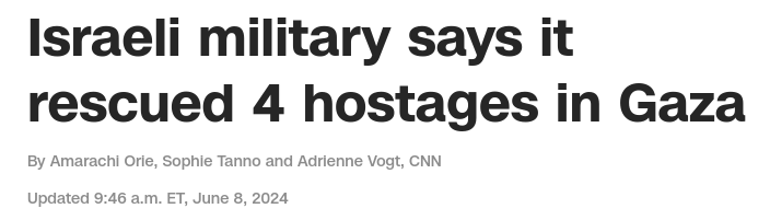 Снимок заголовка на cnn.com