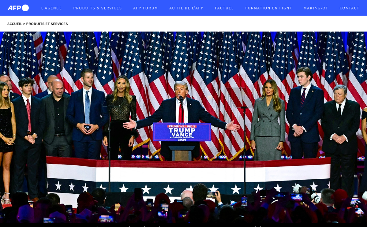 Снимок заголовка на afp.com