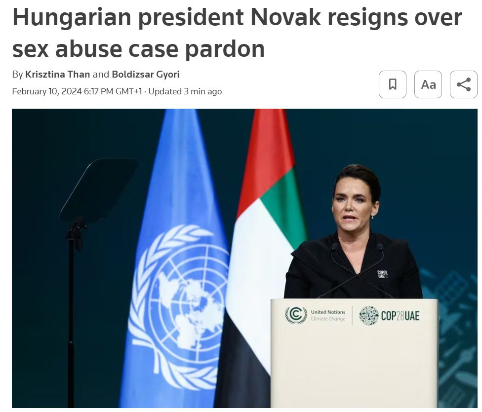 Снимок заголовка на reuters.com