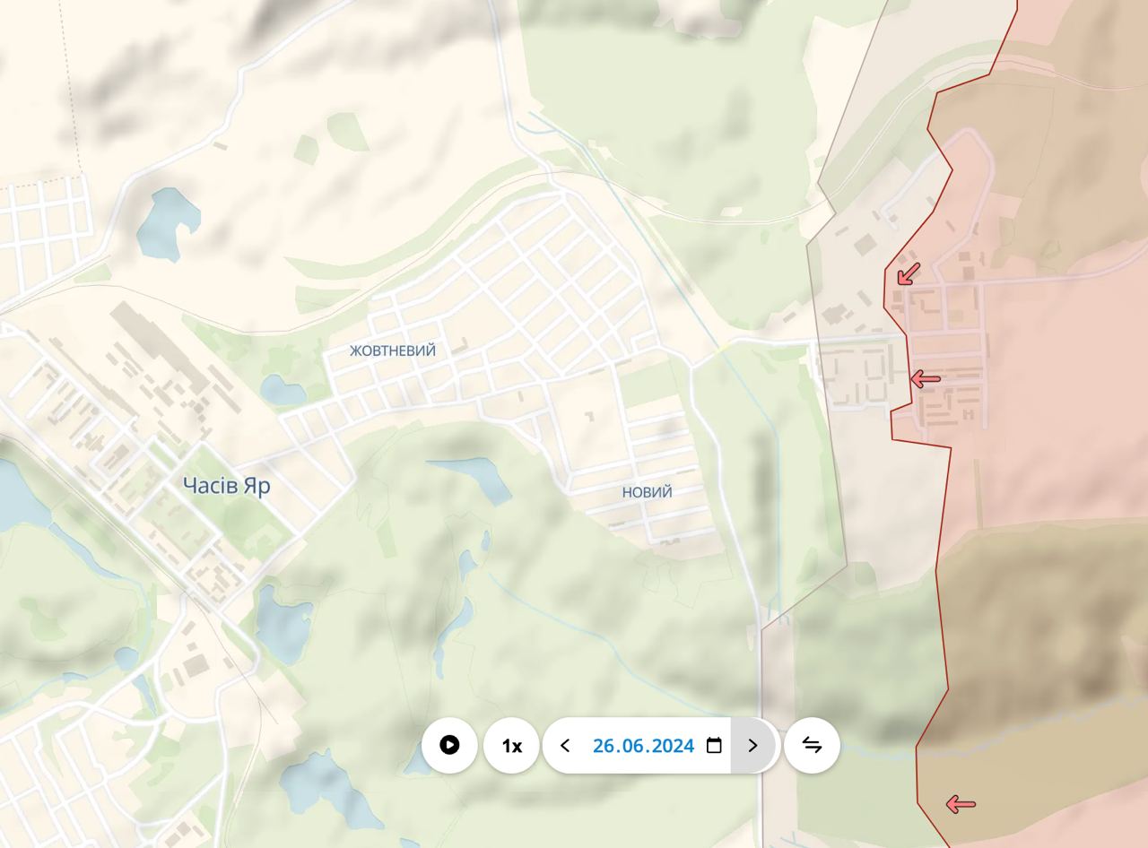 Карта боевых действий. Источник - Deep State